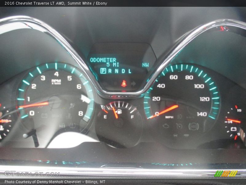 Summit White / Ebony 2016 Chevrolet Traverse LT AWD