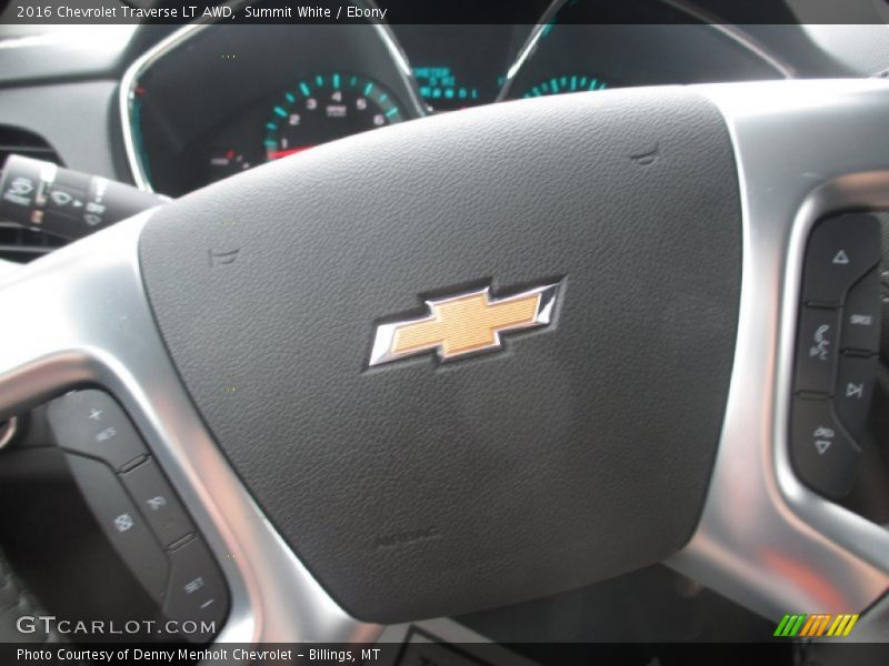Summit White / Ebony 2016 Chevrolet Traverse LT AWD