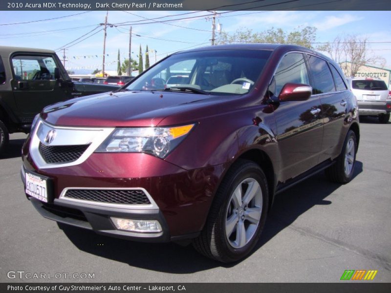 Dark Cherry Pearl / Parchment 2010 Acura MDX Technology
