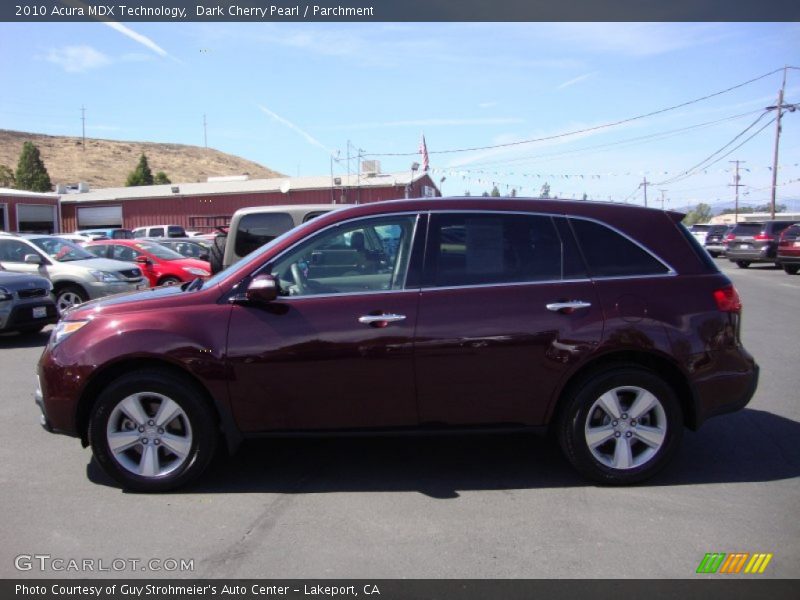 Dark Cherry Pearl / Parchment 2010 Acura MDX Technology