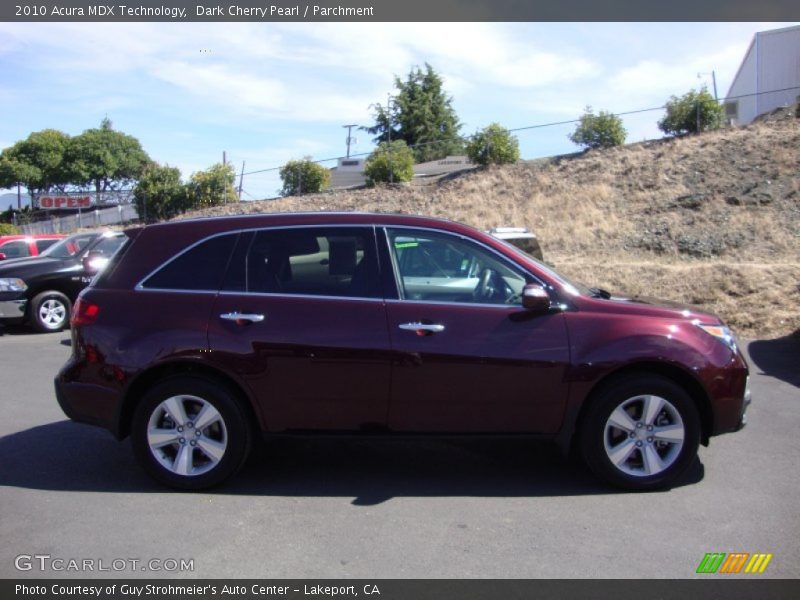 Dark Cherry Pearl / Parchment 2010 Acura MDX Technology