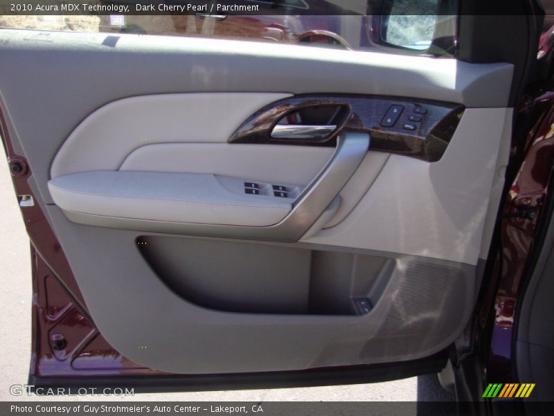 Dark Cherry Pearl / Parchment 2010 Acura MDX Technology