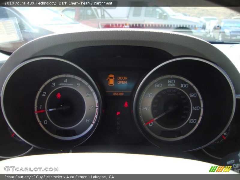 Dark Cherry Pearl / Parchment 2010 Acura MDX Technology