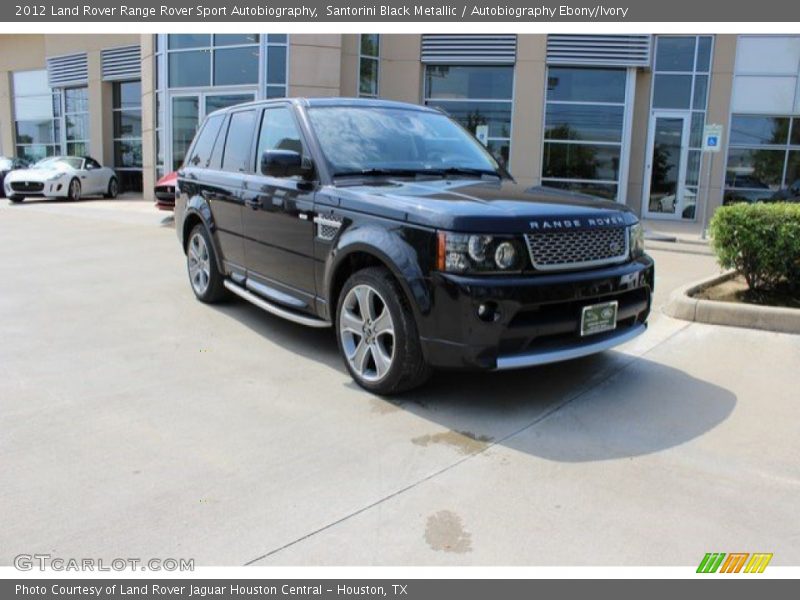 Santorini Black Metallic / Autobiography Ebony/Ivory 2012 Land Rover Range Rover Sport Autobiography