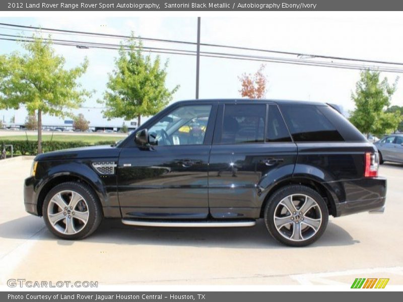 Santorini Black Metallic / Autobiography Ebony/Ivory 2012 Land Rover Range Rover Sport Autobiography