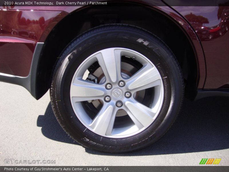 Dark Cherry Pearl / Parchment 2010 Acura MDX Technology