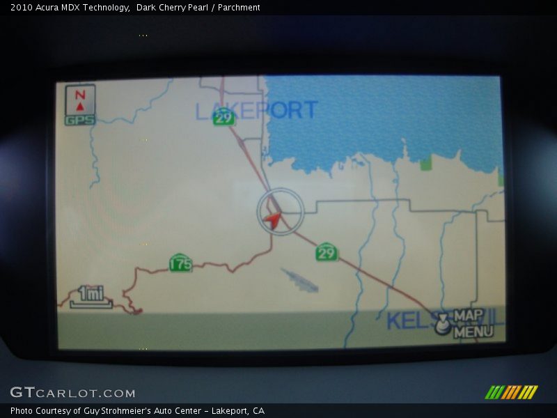 Dark Cherry Pearl / Parchment 2010 Acura MDX Technology