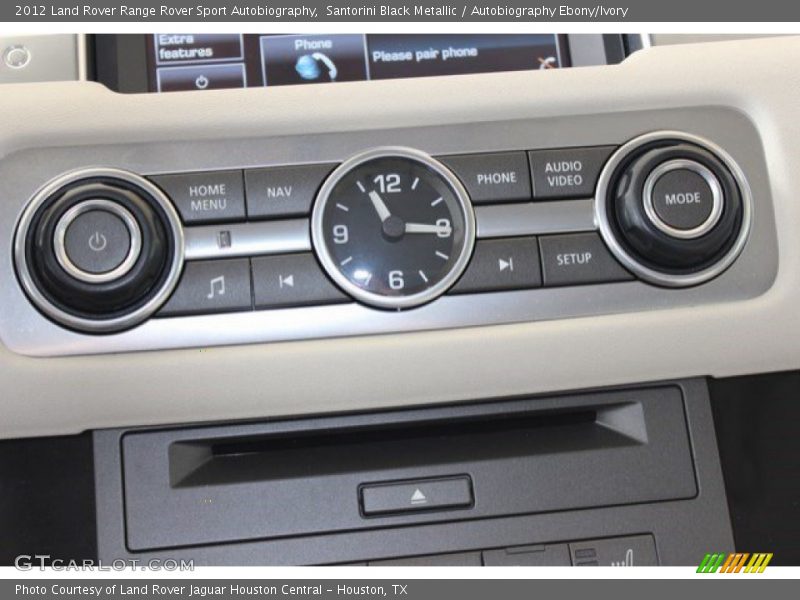 Santorini Black Metallic / Autobiography Ebony/Ivory 2012 Land Rover Range Rover Sport Autobiography