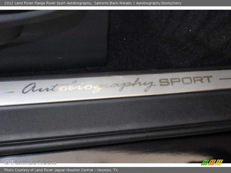 Santorini Black Metallic / Autobiography Ebony/Ivory 2012 Land Rover Range Rover Sport Autobiography