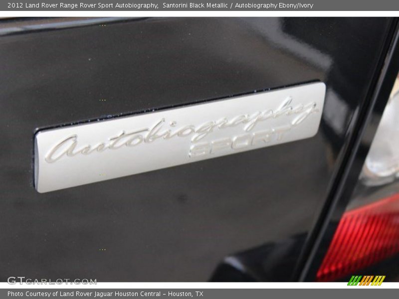 Santorini Black Metallic / Autobiography Ebony/Ivory 2012 Land Rover Range Rover Sport Autobiography