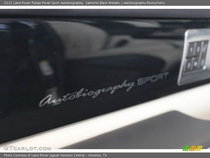Santorini Black Metallic / Autobiography Ebony/Ivory 2012 Land Rover Range Rover Sport Autobiography