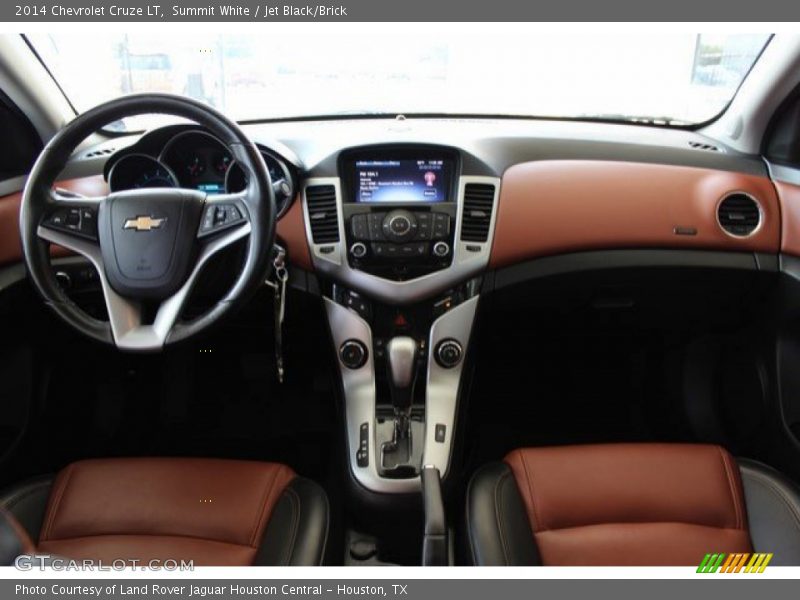 Summit White / Jet Black/Brick 2014 Chevrolet Cruze LT