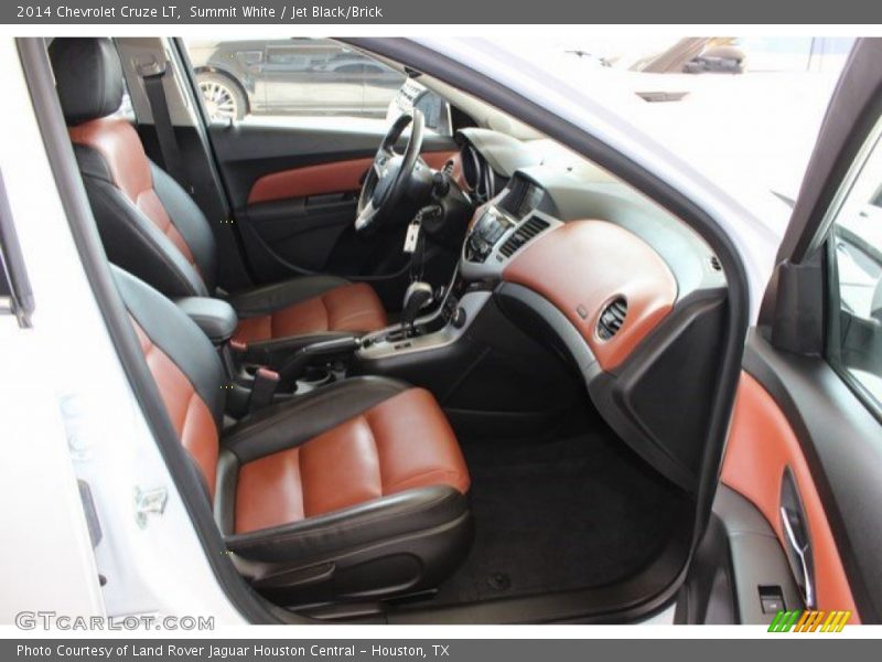 Summit White / Jet Black/Brick 2014 Chevrolet Cruze LT