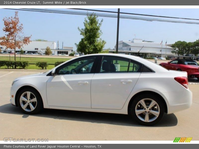 Summit White / Jet Black/Brick 2014 Chevrolet Cruze LT