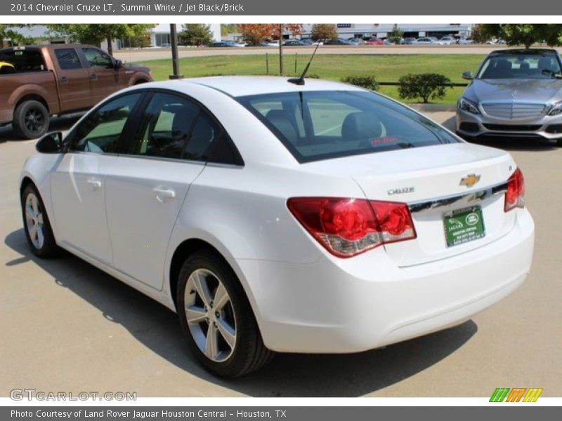 Summit White / Jet Black/Brick 2014 Chevrolet Cruze LT