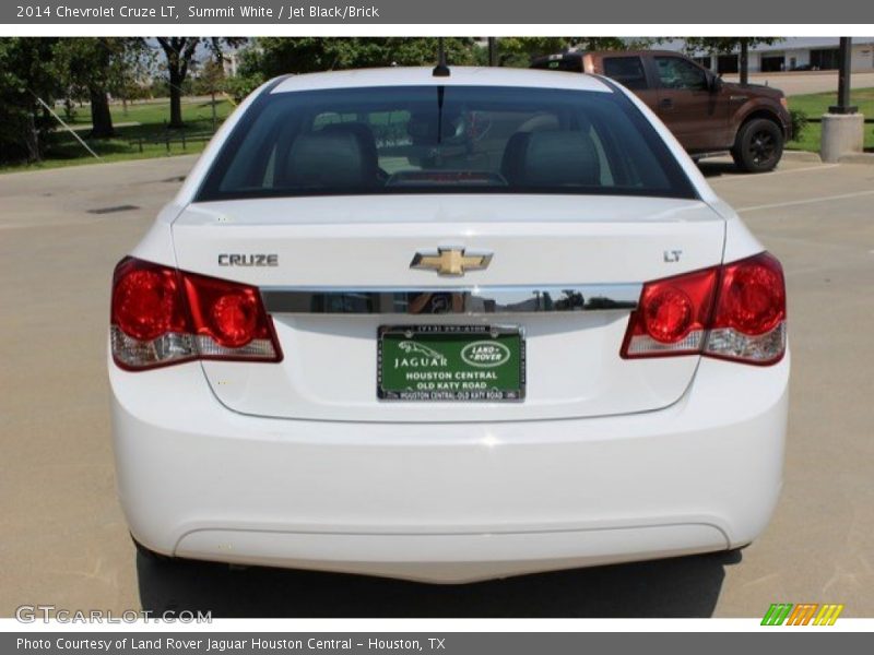 Summit White / Jet Black/Brick 2014 Chevrolet Cruze LT