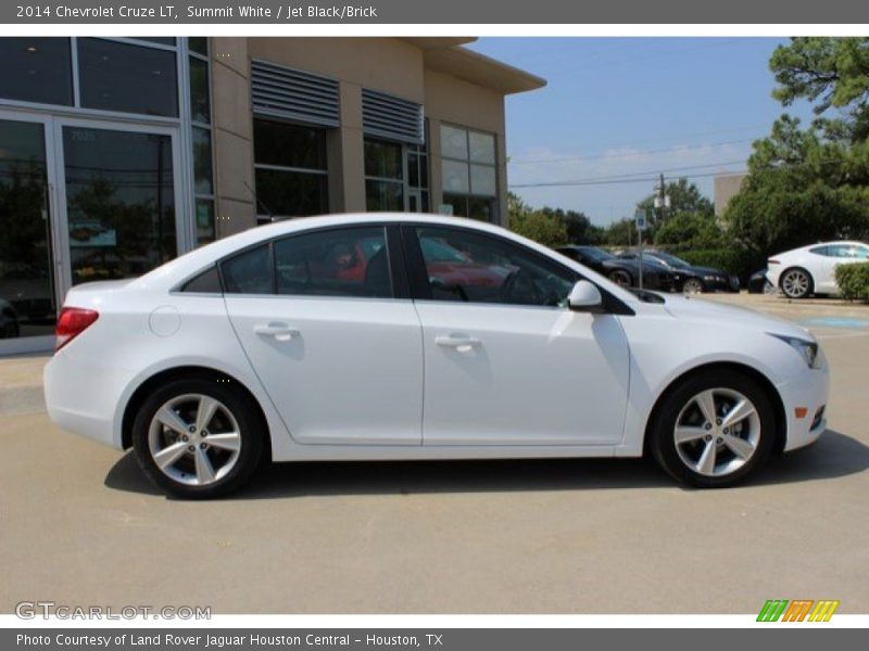 Summit White / Jet Black/Brick 2014 Chevrolet Cruze LT