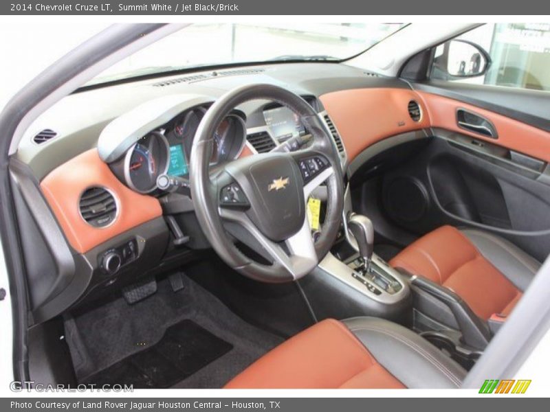 Summit White / Jet Black/Brick 2014 Chevrolet Cruze LT