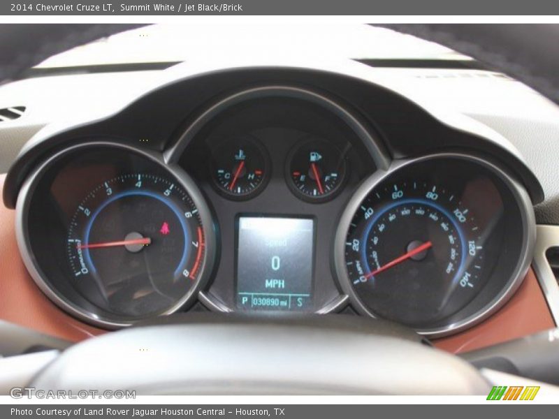 Summit White / Jet Black/Brick 2014 Chevrolet Cruze LT