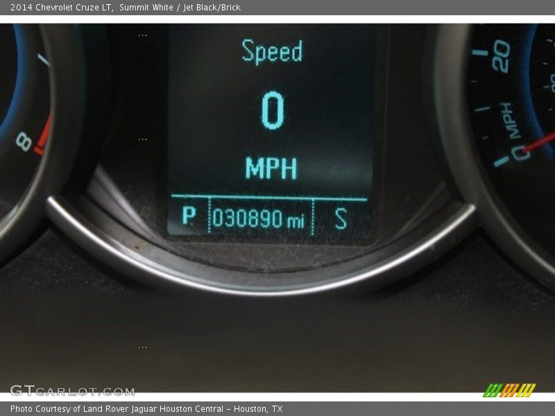 Summit White / Jet Black/Brick 2014 Chevrolet Cruze LT