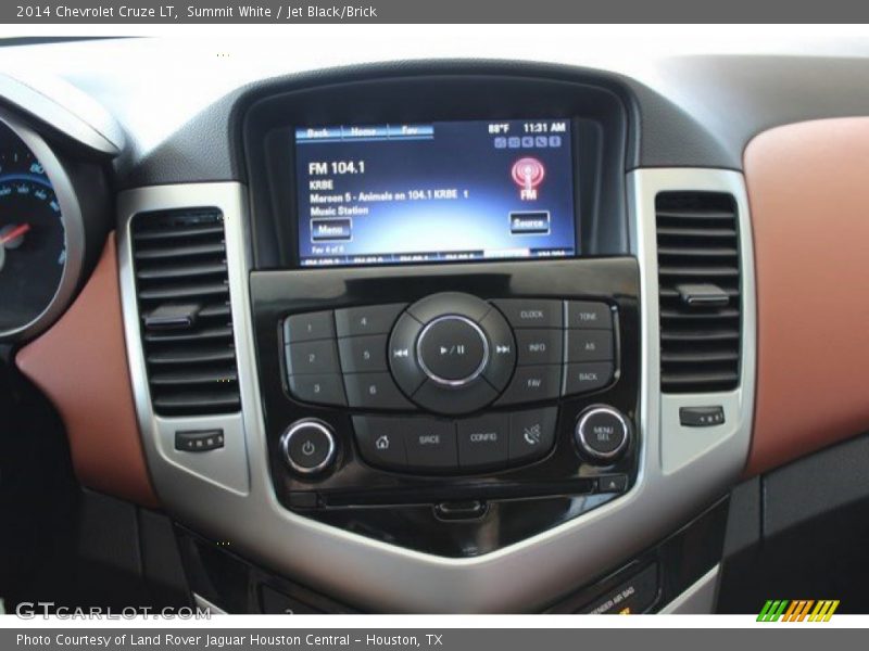 Summit White / Jet Black/Brick 2014 Chevrolet Cruze LT