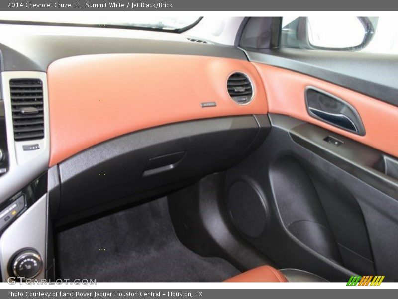 Summit White / Jet Black/Brick 2014 Chevrolet Cruze LT