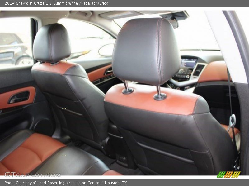 Summit White / Jet Black/Brick 2014 Chevrolet Cruze LT