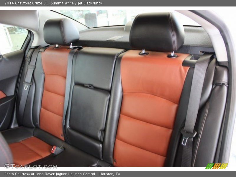 Summit White / Jet Black/Brick 2014 Chevrolet Cruze LT