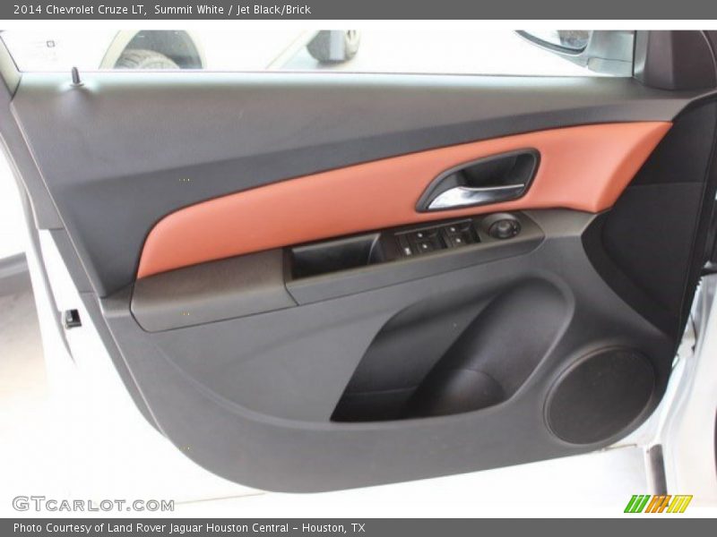 Summit White / Jet Black/Brick 2014 Chevrolet Cruze LT