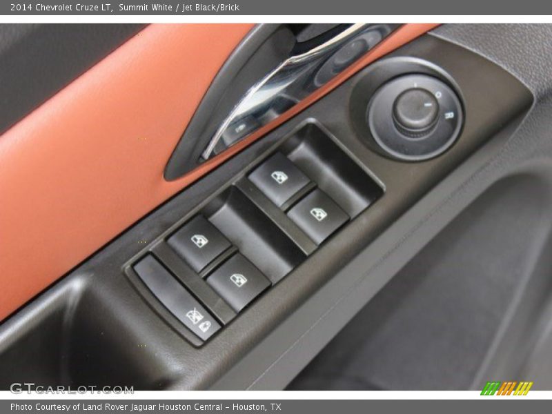 Summit White / Jet Black/Brick 2014 Chevrolet Cruze LT