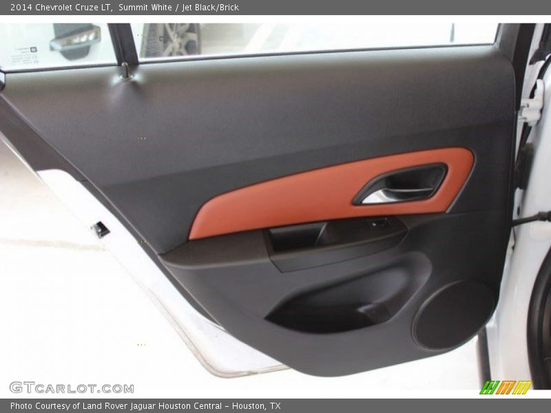 Summit White / Jet Black/Brick 2014 Chevrolet Cruze LT