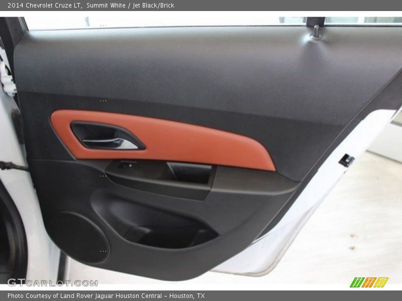 Summit White / Jet Black/Brick 2014 Chevrolet Cruze LT