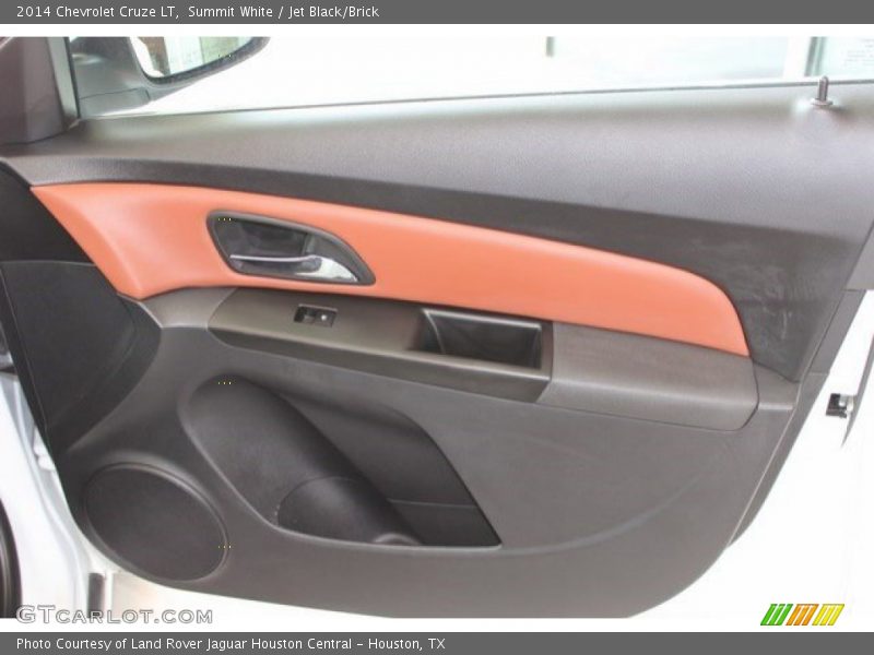Summit White / Jet Black/Brick 2014 Chevrolet Cruze LT