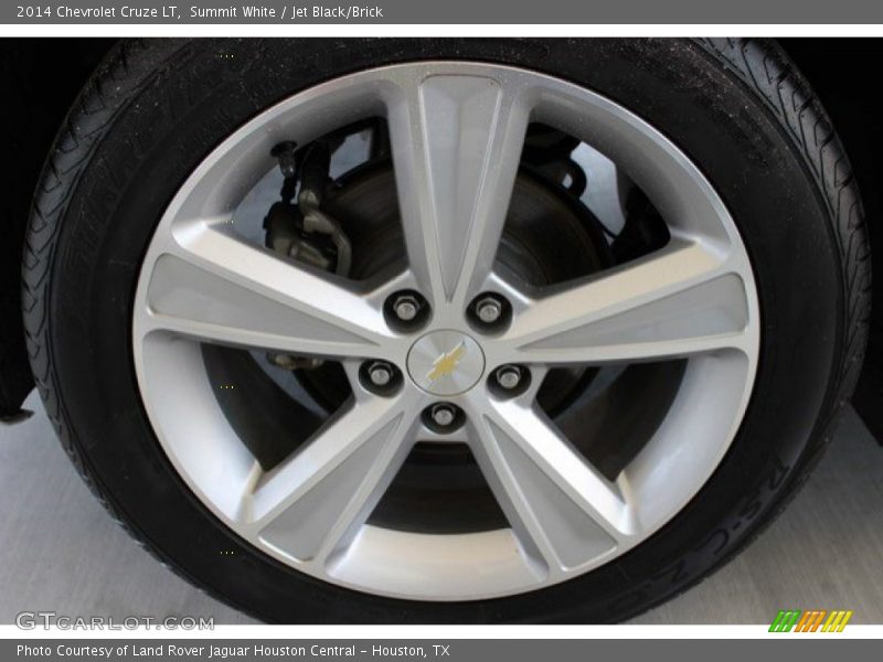 Summit White / Jet Black/Brick 2014 Chevrolet Cruze LT