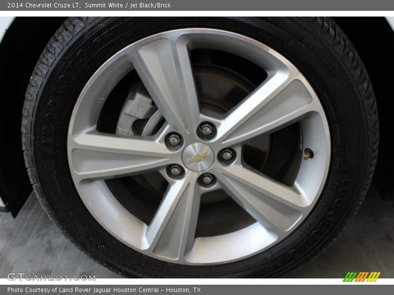 Summit White / Jet Black/Brick 2014 Chevrolet Cruze LT
