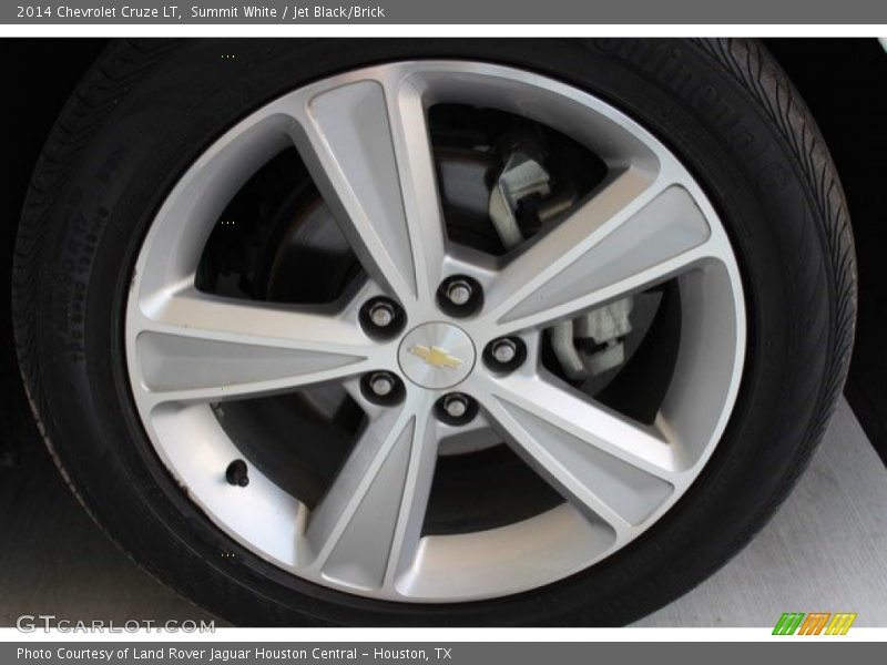 Summit White / Jet Black/Brick 2014 Chevrolet Cruze LT