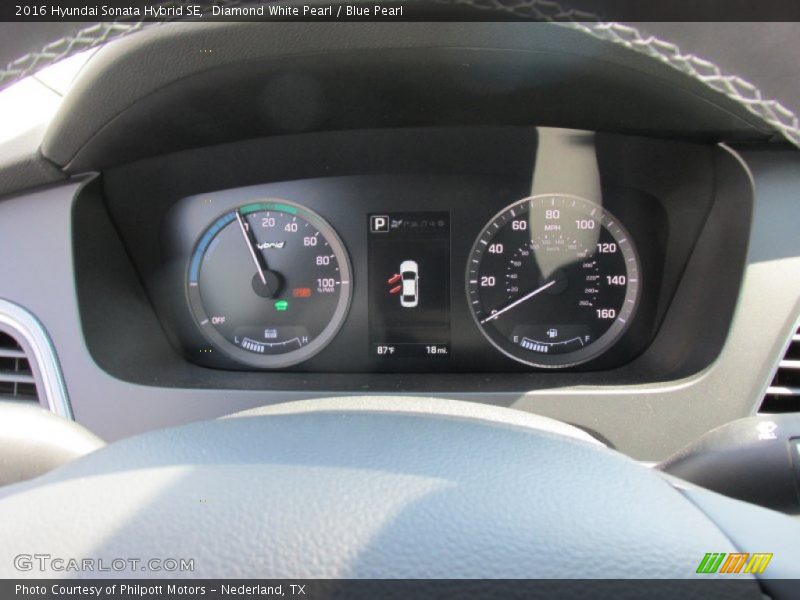  2016 Sonata Hybrid SE SE Gauges