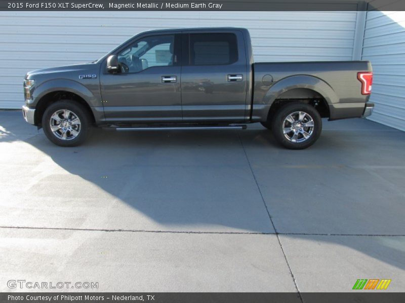 Magnetic Metallic / Medium Earth Gray 2015 Ford F150 XLT SuperCrew