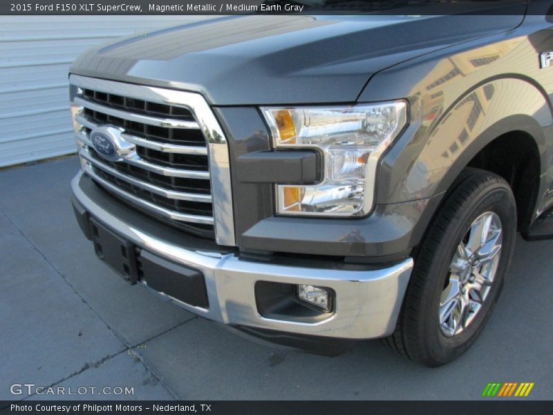 Magnetic Metallic / Medium Earth Gray 2015 Ford F150 XLT SuperCrew