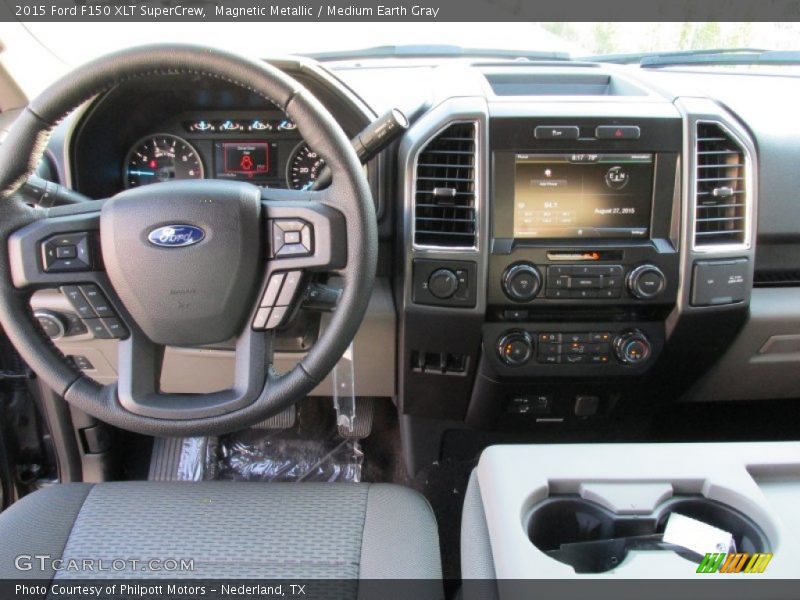 Magnetic Metallic / Medium Earth Gray 2015 Ford F150 XLT SuperCrew