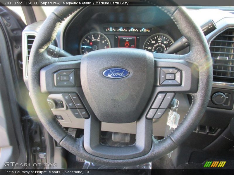 Magnetic Metallic / Medium Earth Gray 2015 Ford F150 XLT SuperCrew