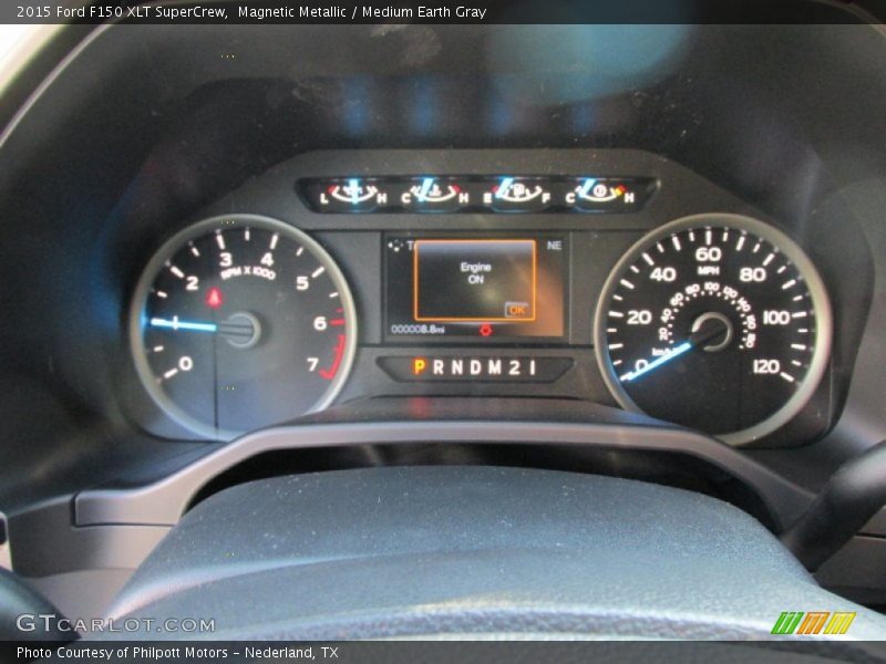 Magnetic Metallic / Medium Earth Gray 2015 Ford F150 XLT SuperCrew