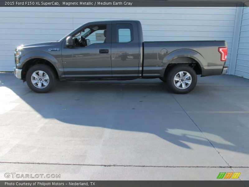 Magnetic Metallic / Medium Earth Gray 2015 Ford F150 XL SuperCab