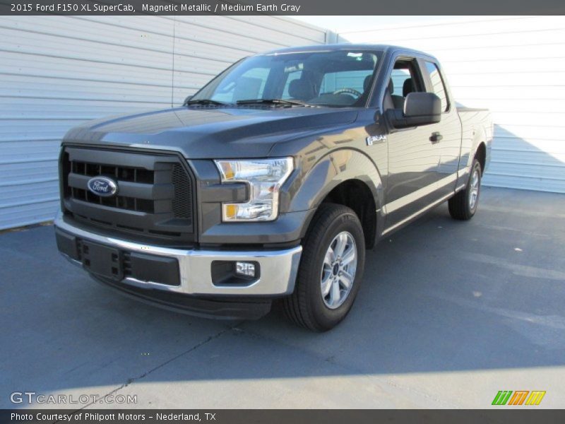 Magnetic Metallic / Medium Earth Gray 2015 Ford F150 XL SuperCab