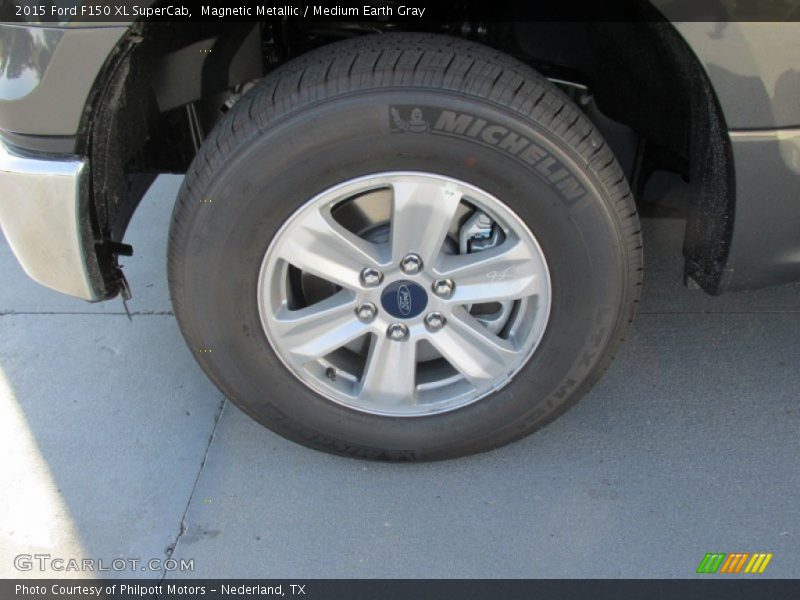 Magnetic Metallic / Medium Earth Gray 2015 Ford F150 XL SuperCab
