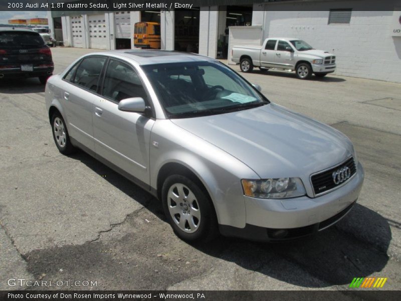 Light Silver Metallic / Ebony 2003 Audi A4 1.8T quattro Sedan