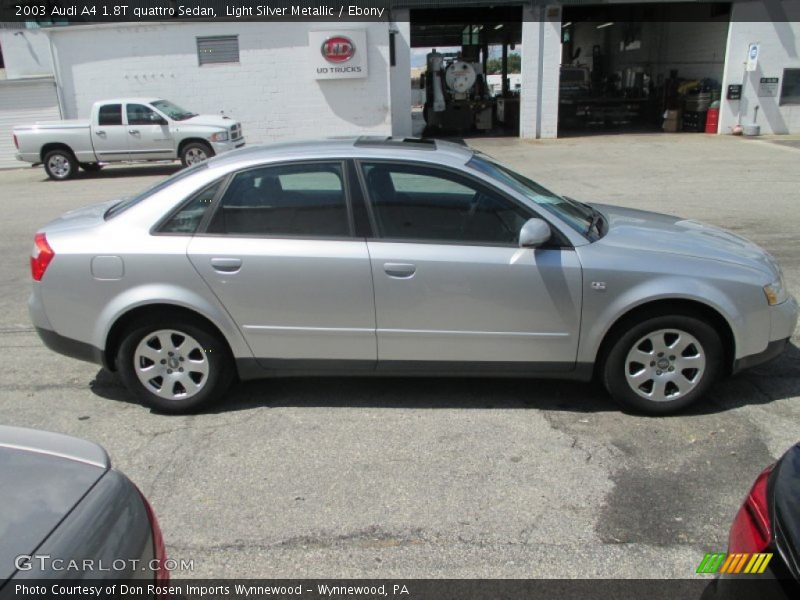 Light Silver Metallic / Ebony 2003 Audi A4 1.8T quattro Sedan