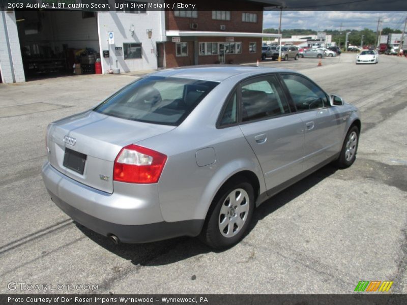 Light Silver Metallic / Ebony 2003 Audi A4 1.8T quattro Sedan