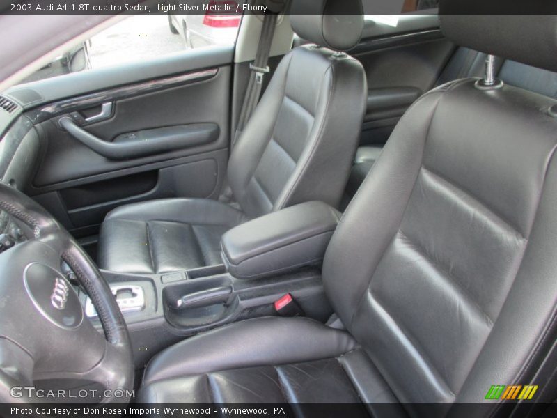 Light Silver Metallic / Ebony 2003 Audi A4 1.8T quattro Sedan