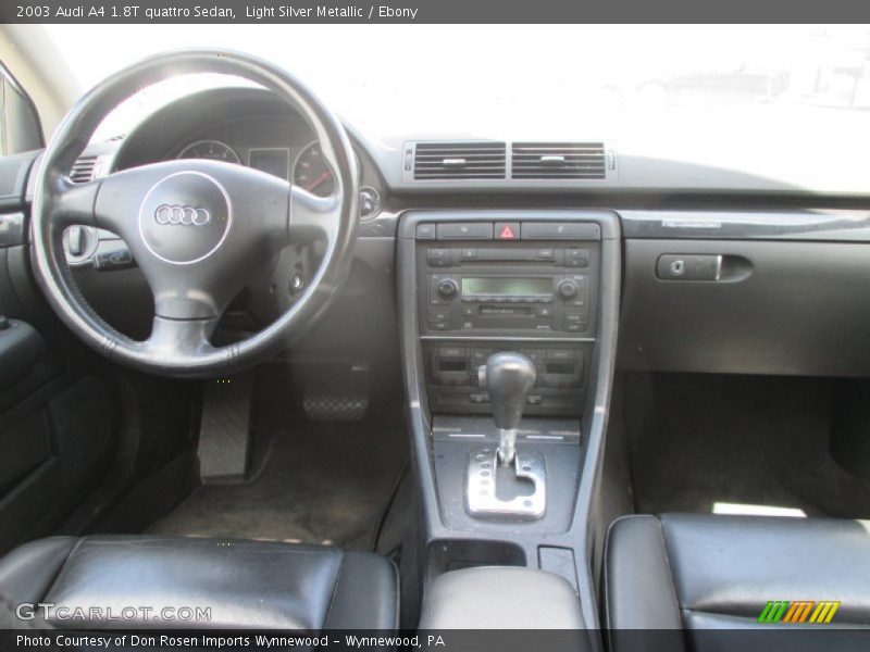 Light Silver Metallic / Ebony 2003 Audi A4 1.8T quattro Sedan
